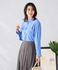 K2BGD15044 a.v.v(アー・ヴェ・ヴェ) バックタックシアーシャツ【接触冷感/イージーケア】 レッド