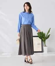 K2BGD15044 a.v.v(アー・ヴェ・ヴェ) バックタックシアーシャツ【接触冷感/イージーケア】 レッド