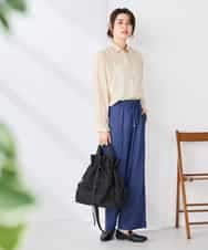 K2BGD15044 a.v.v(アー・ヴェ・ヴェ) バックタックシアーシャツ【接触冷感/イージーケア】 レッド