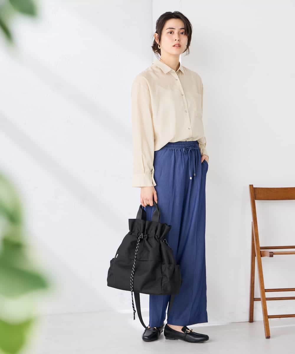 K2BGD15044 a.v.v(アー・ヴェ・ヴェ) バックタックシアーシャツ【接触冷感/イージーケア】 レッド