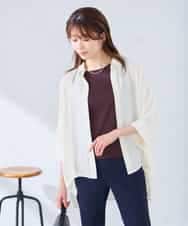 K2BGD30049 a.v.v(アー・ヴェ・ヴェ) 【2WAY】楊柳ドルマンシルエットシャツ アイボリー