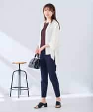 K2BGD30049 a.v.v(アー・ヴェ・ヴェ) 【2WAY】楊柳ドルマンシルエットシャツ アイボリー