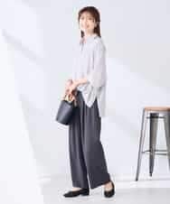 K2BGD30049 a.v.v(アー・ヴェ・ヴェ) 【2WAY】楊柳ドルマンシルエットシャツ アイボリー