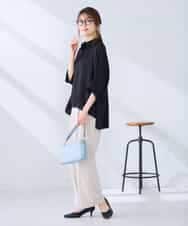 K2BGD30049 a.v.v(アー・ヴェ・ヴェ) 【2WAY】楊柳ドルマンシルエットシャツ アイボリー