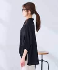 K2BGD30049 a.v.v(アー・ヴェ・ヴェ) 【2WAY】楊柳ドルマンシルエットシャツ アイボリー