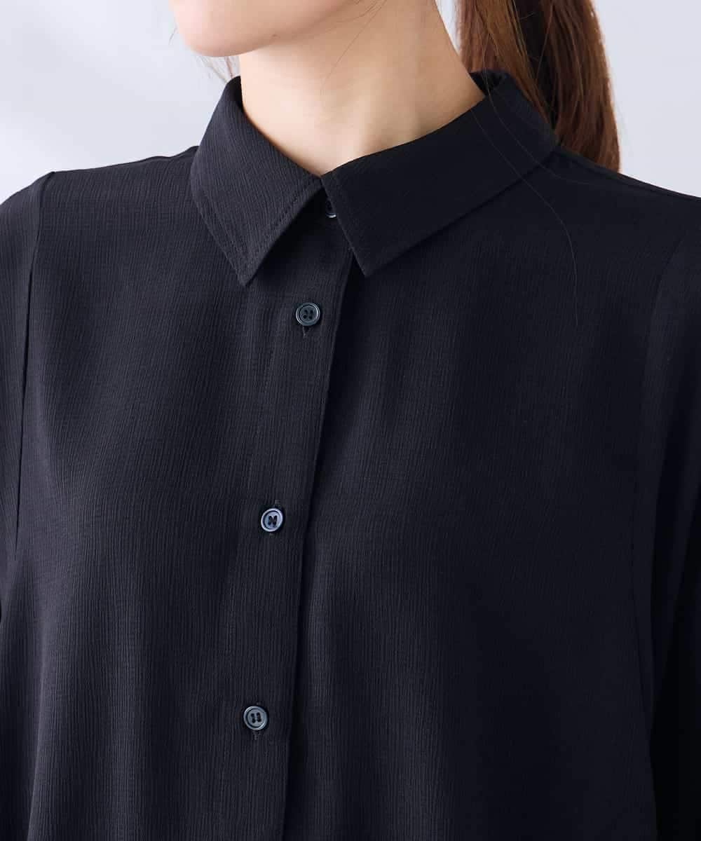 K2BGD30049 a.v.v(アー・ヴェ・ヴェ) 【2WAY】楊柳ドルマンシルエットシャツ アイボリー