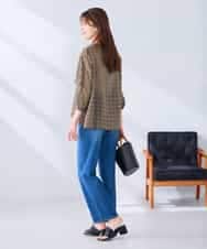 K2BGD31049 a.v.v(アー・ヴェ・ヴェ) ケープ風シアーブラウス ネイビー