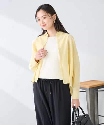 K2BGD33044 a.v.v 【洗える/接触冷感】クロップド丈セミシアーシャツ