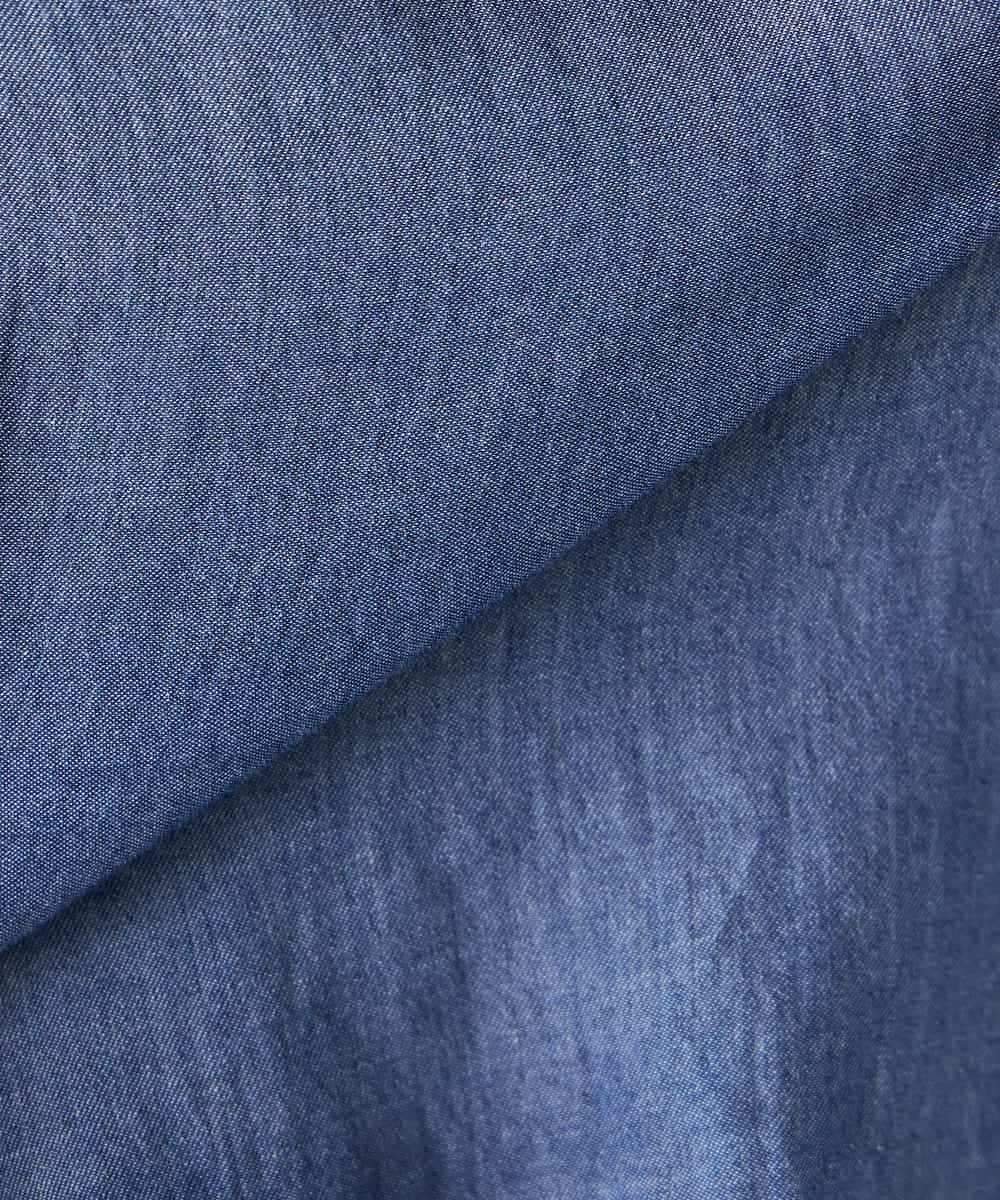 K2BGD35049 a.v.v(アー・ヴェ・ヴェ) 【2WAY】シアーデニムドルマンシャツ ネイビー