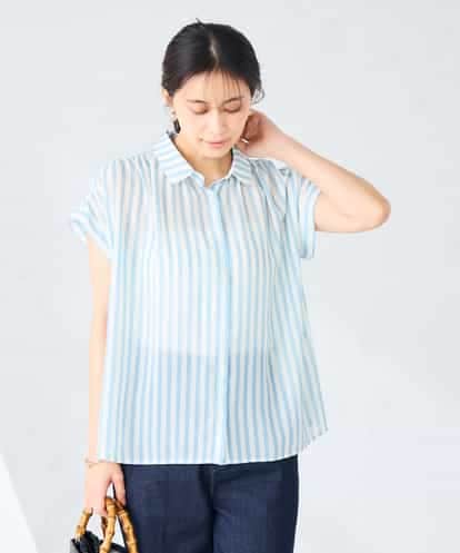 K2BGD50044 a.v.v ストライプシアーシャツ