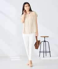 K2BGD50044 a.v.v(アー・ヴェ・ヴェ) ストライプシアーシャツ ライトブルー