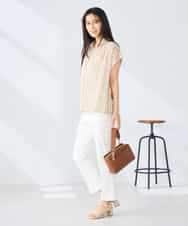 K2BGD50044 a.v.v(アー・ヴェ・ヴェ) ストライプシアーシャツ ライトブルー