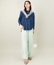 K2BGV37044 a.v.v(アー・ヴェ・ヴェ) ベーシックデニムシャツ ネイビー