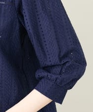 K2BGV45044 a.v.v(アー・ヴェ・ヴェ) コットン刺繍レースブラウス ホワイト