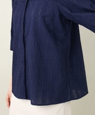 K2BGV45044 a.v.v(アー・ヴェ・ヴェ) コットン刺繍レースブラウス ホワイト