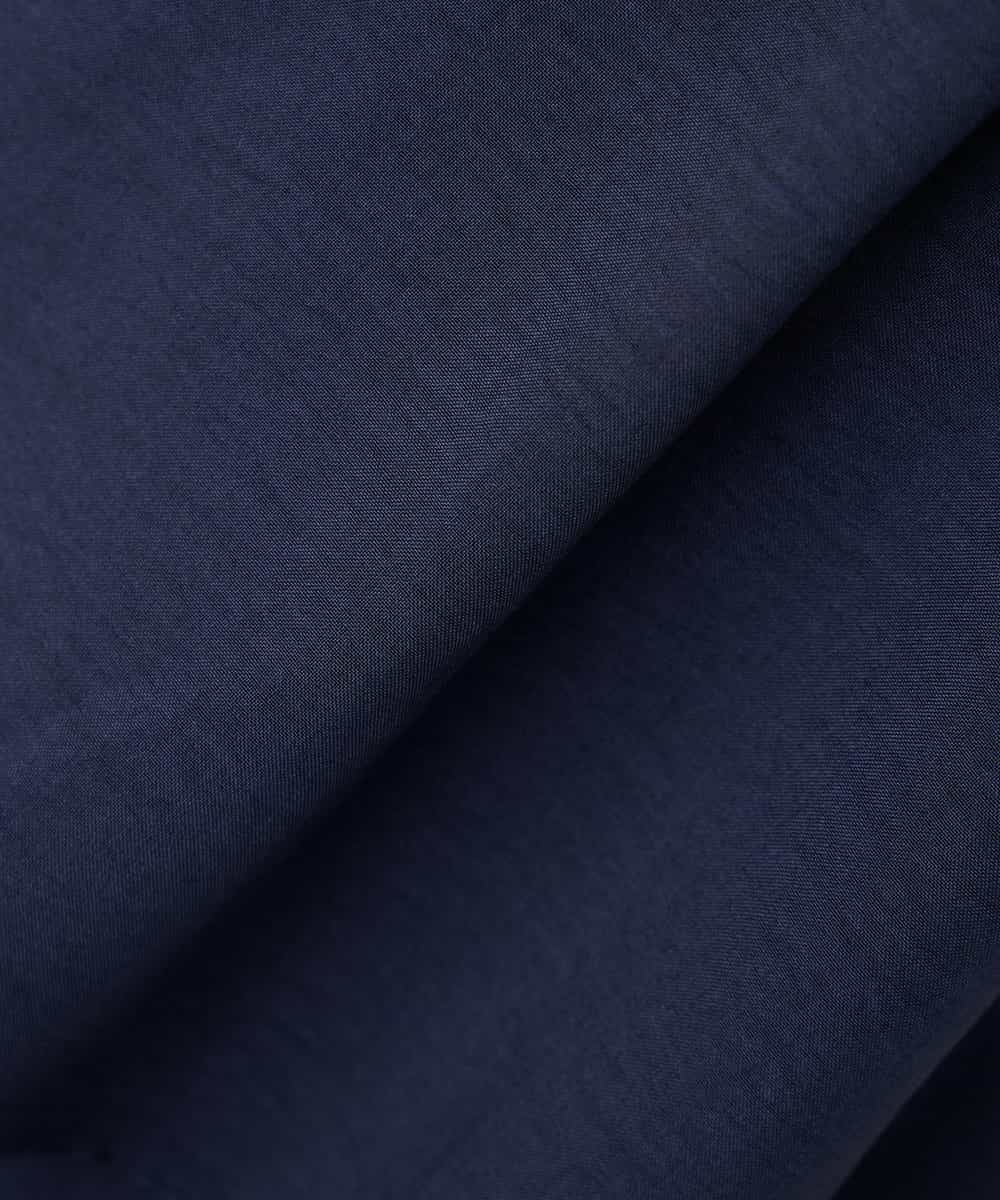 K2BHD06044 a.v.v(アー・ヴェ・ヴェ) 【接触冷感/UVカット】リネンライクスキッパーブラウス【セットアップ対応/アンチピリング】 ネイビー