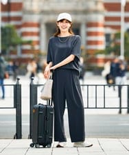 K2BHD37049 a.v.v(アー・ヴェ・ヴェ) ドルマンTブラウス【セットアップ対応】 グレージュ