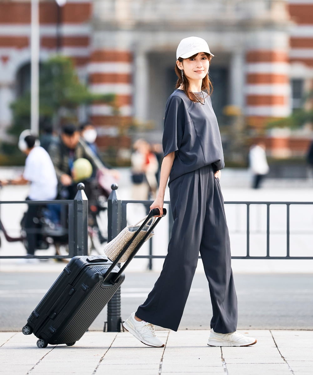 K2BHD37049 a.v.v(アー・ヴェ・ヴェ) ドルマンTブラウス【セットアップ対応】 グレージュ