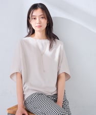 K2BHD37049 a.v.v(アー・ヴェ・ヴェ) ドルマンTブラウス【セットアップ対応】 グレージュ