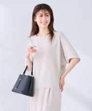 K2BHD37049 a.v.v(アー・ヴェ・ヴェ) ドルマンTブラウス【セットアップ対応】 グレージュ