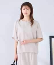 K2BHD37049 a.v.v(アー・ヴェ・ヴェ) ドルマンTブラウス【セットアップ対応】 グレージュ