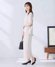 K2BHD37049 a.v.v(アー・ヴェ・ヴェ) ドルマンTブラウス【セットアップ対応】 グレージュ