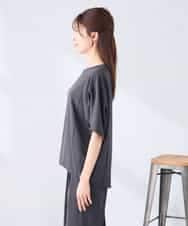 K2BHD37049 a.v.v(アー・ヴェ・ヴェ) ドルマンTブラウス【セットアップ対応】 グレージュ