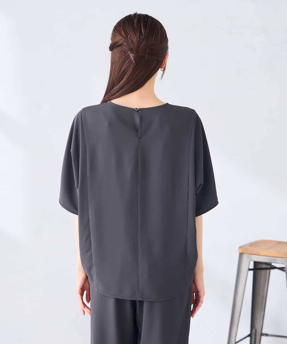 K2BHD37049 a.v.v(アー・ヴェ・ヴェ) ドルマンTブラウス【セットアップ対応】 グレージュ