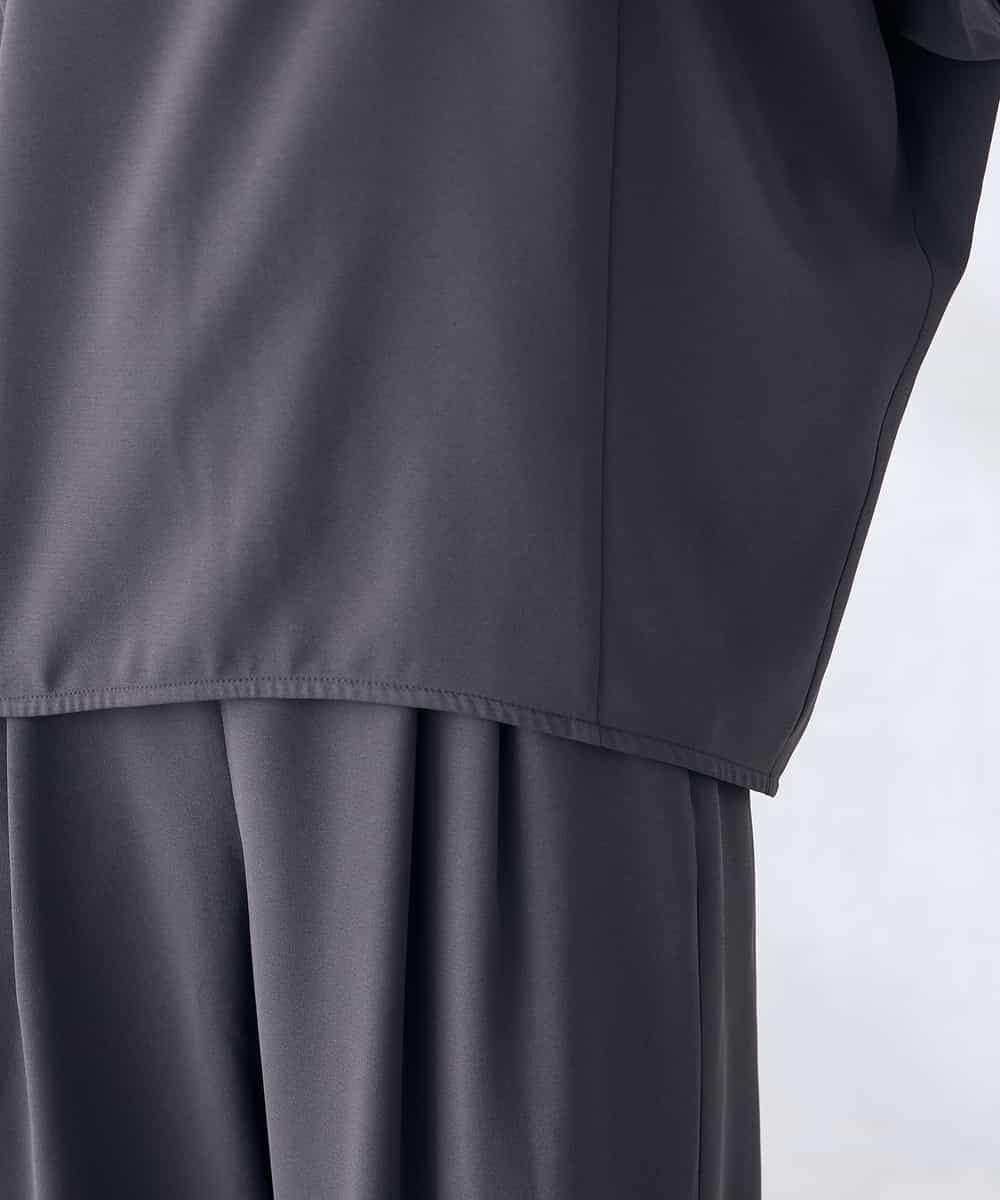 K2BHD37049 a.v.v(アー・ヴェ・ヴェ) ドルマンTブラウス【セットアップ対応】 グレージュ