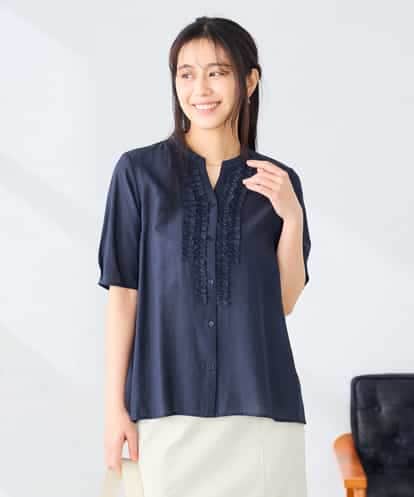 K2BHD39049 a.v.v フロントフリルデザインブラウス