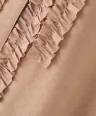 K2BHD39049 a.v.v(アー・ヴェ・ヴェ) フロントフリルデザインブラウス ネイビー