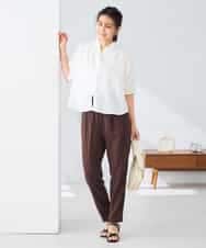 K2BHD42049 a.v.v(アー・ヴェ・ヴェ) フリルネックブラウス ホワイト