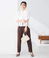 K2BHD42049 a.v.v(アー・ヴェ・ヴェ) フリルネックブラウス ホワイト