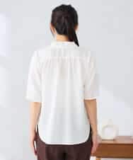 K2BHD42049 a.v.v(アー・ヴェ・ヴェ) フリルネックブラウス ホワイト