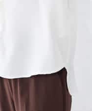 K2BHD42049 a.v.v(アー・ヴェ・ヴェ) フリルネックブラウス ホワイト