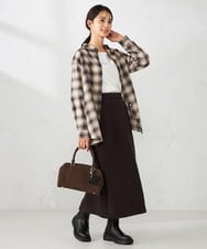 K2BJA05049 a.v.v(アー・ヴェ・ヴェ) オンブレーチェックシャツ ブラック