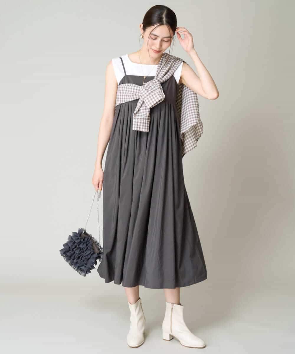K2BJV06044 a.v.v(アー・ヴェ・ヴェ) シアーチェックシャツ ベージュ