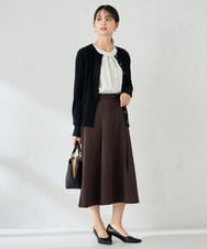 K2CAD40049 a.v.v(アー・ヴェ・ヴェ) 【洗える】クルーネック美ラクるカーディガン レッド