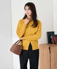 K2CAD40049 a.v.v(アー・ヴェ・ヴェ) 【洗える】クルーネック美ラクるカーディガン レッド