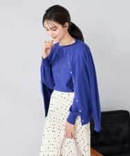 K2CAD40049 a.v.v(アー・ヴェ・ヴェ) 【洗える】クルーネック美ラクるカーディガン レッド