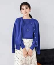 K2CAD40049 a.v.v(アー・ヴェ・ヴェ) 【洗える】クルーネック美ラクるカーディガン レッド