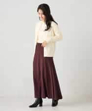 K2CAD40049 a.v.v(アー・ヴェ・ヴェ) 【洗える】クルーネック美ラクるカーディガン レッド