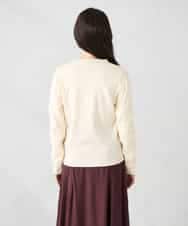 K2CAD40049 a.v.v(アー・ヴェ・ヴェ) 【洗える】クルーネック美ラクるカーディガン レッド