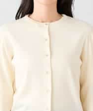 K2CAD40049 a.v.v(アー・ヴェ・ヴェ) 【洗える】クルーネック美ラクるカーディガン レッド