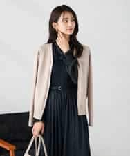 K2CAD41049 a.v.v(アー・ヴェ・ヴェ) 【洗える】Vネック美ラクるカーディガン レッド