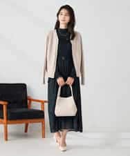 K2CAD41049 a.v.v(アー・ヴェ・ヴェ) 【洗える】Vネック美ラクるカーディガン レッド