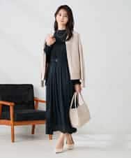 K2CAD41049 a.v.v(アー・ヴェ・ヴェ) 【洗える】Vネック美ラクるカーディガン レッド