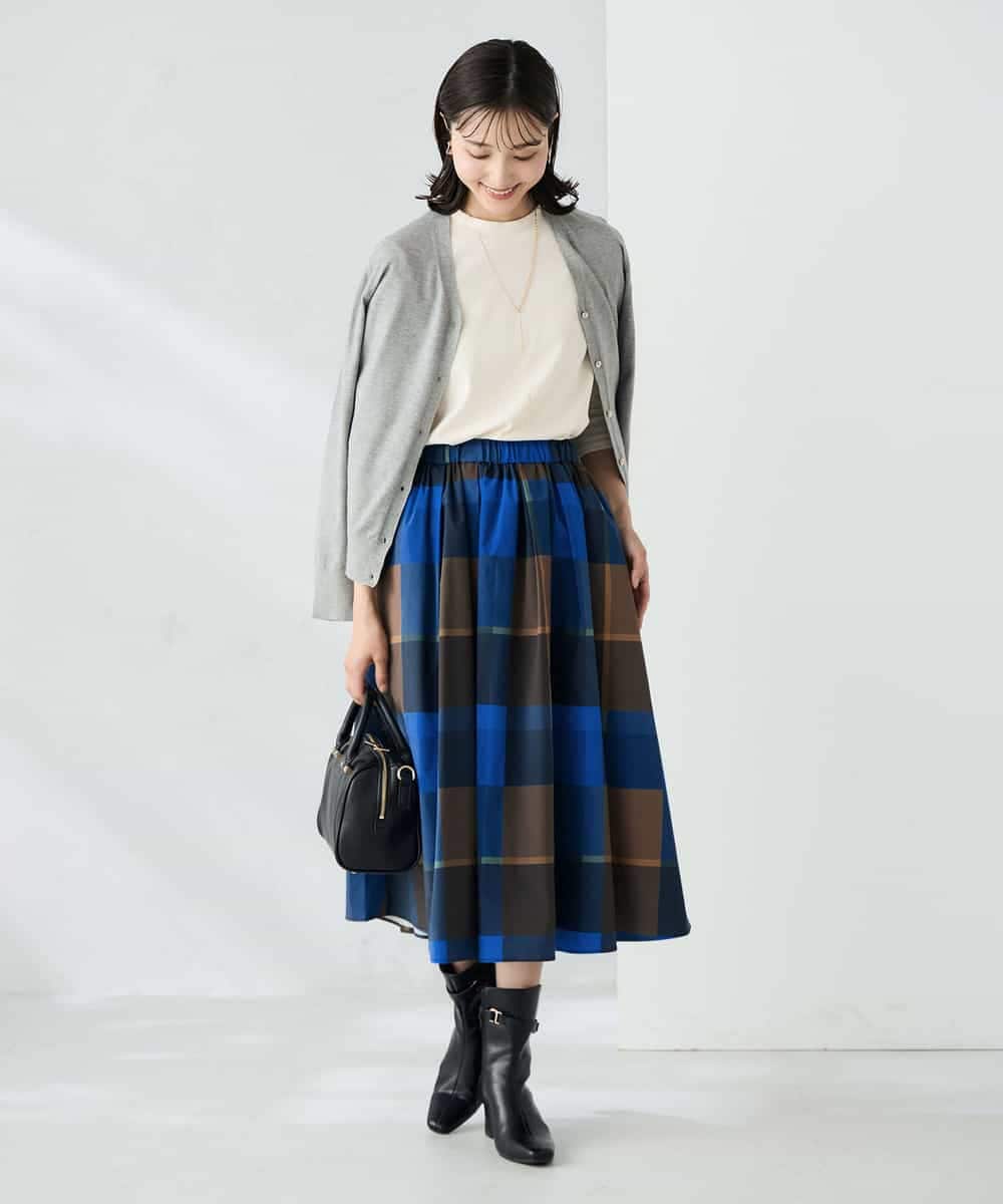 K2CAD41049 a.v.v(アー・ヴェ・ヴェ) 【洗える】Vネック美ラクるカーディガン レッド