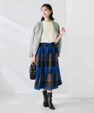 K2CAD41049 a.v.v(アー・ヴェ・ヴェ) 【洗える】Vネック美ラクるカーディガン レッド