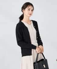 K2CAD41049 a.v.v(アー・ヴェ・ヴェ) 【洗える】Vネック美ラクるカーディガン レッド